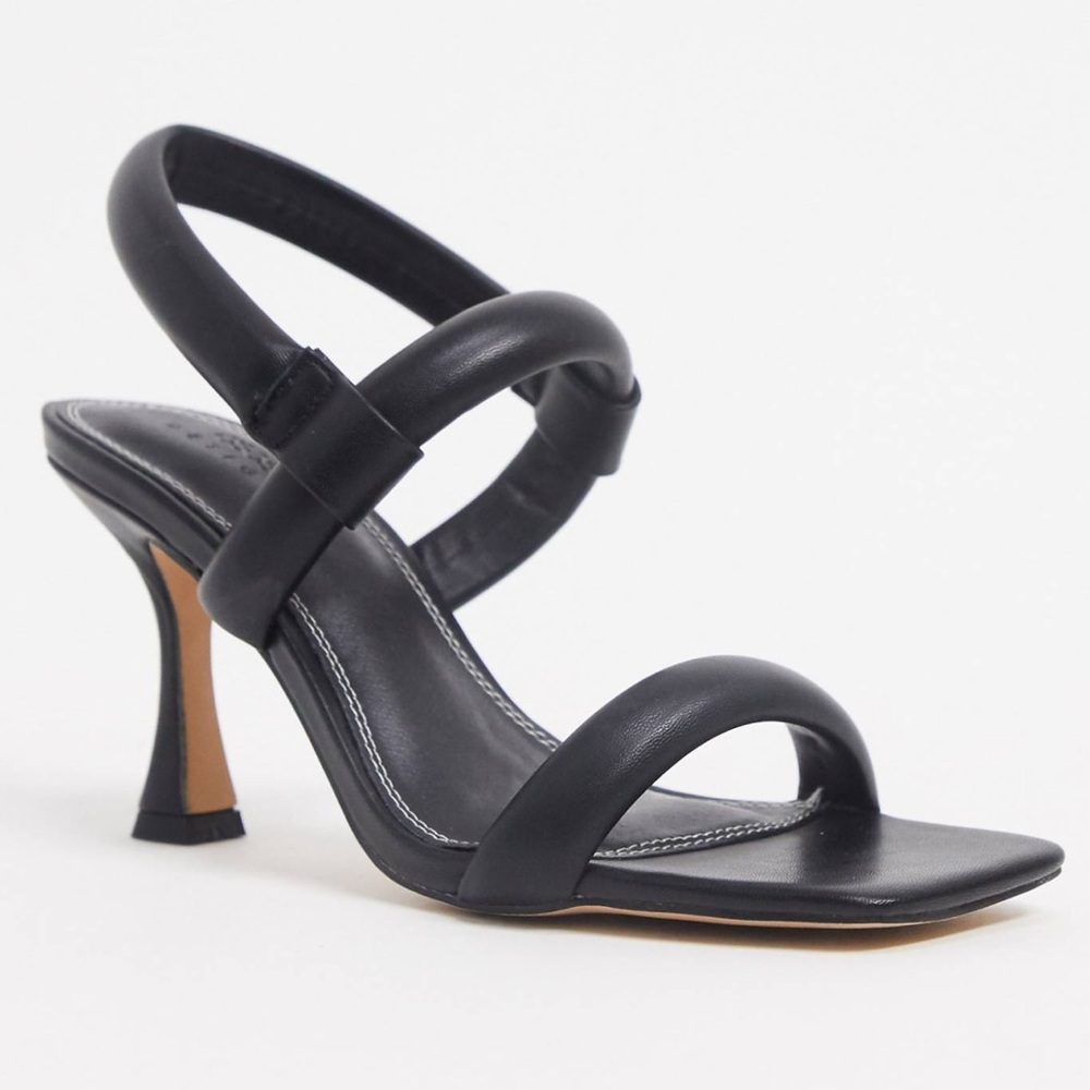 Leather padded slingback heels - Picture 2 of 7